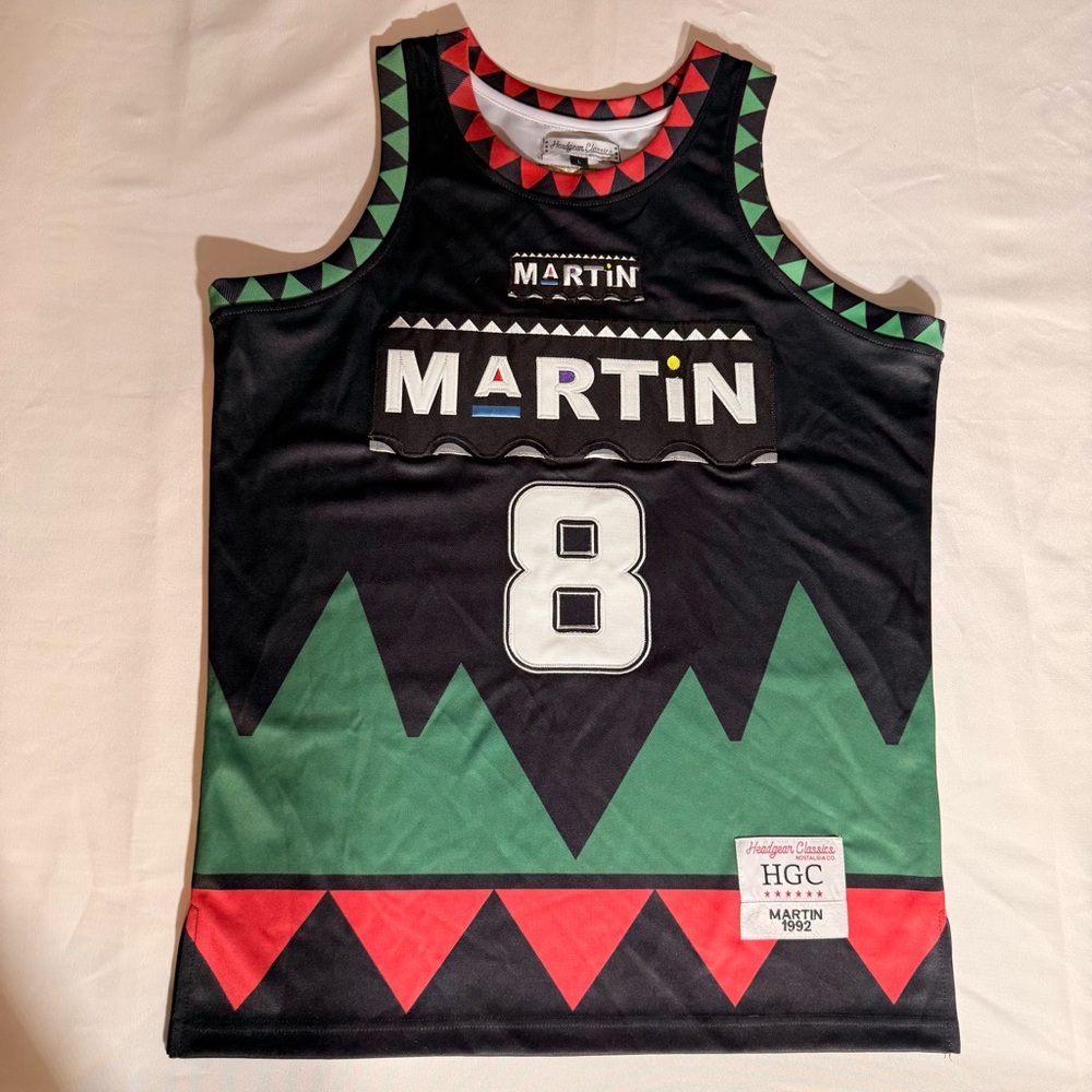 NWOT Headgear Classics Martin TV Show Memorabilia Men's Size Large Black/Green‎